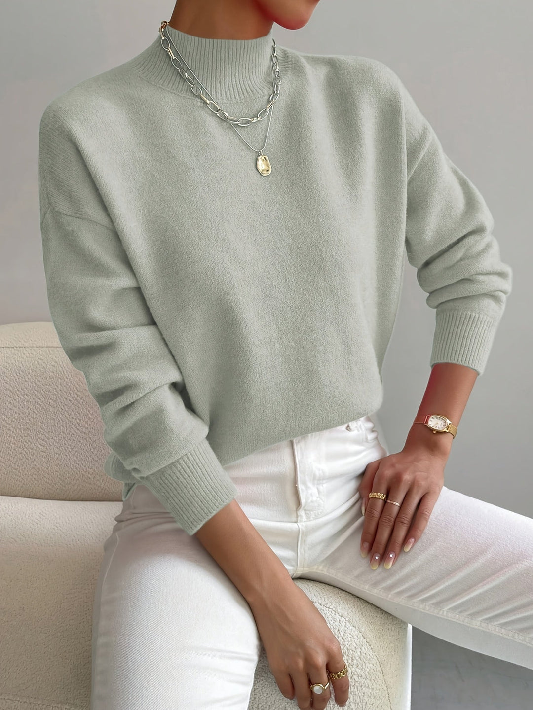 Irma | Pull doux à col cheminée