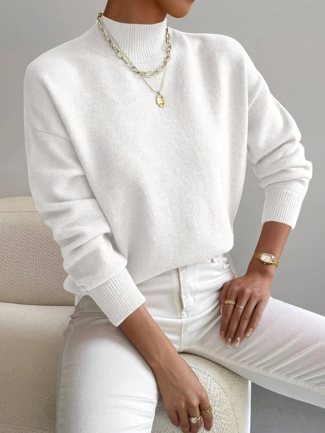 Irma | Pull doux à col cheminée