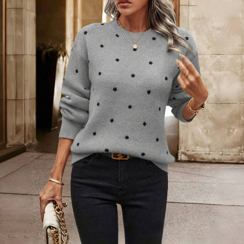 Jordane | Pull en maille à pois