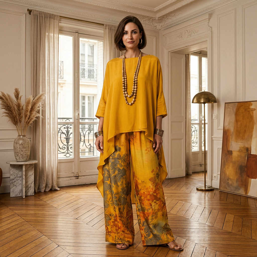 Liéta | Ensemble deux pièces à tunique asymétrique