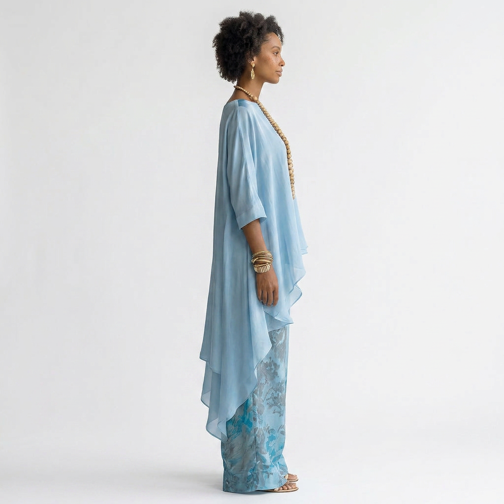 Liéta | Ensemble deux pièces à tunique asymétrique