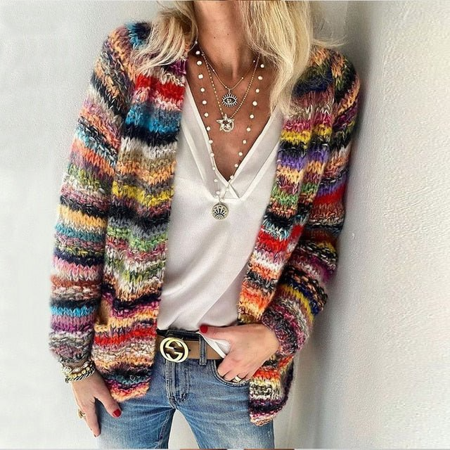 Layla™ - Cardigan super doux et multicolore
