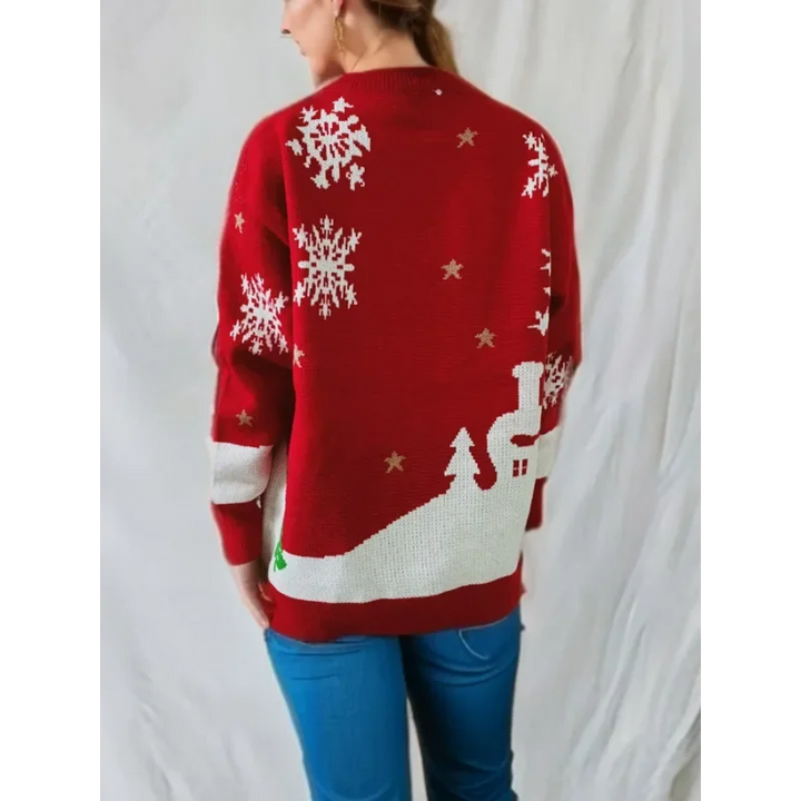 Naïma | Pull de Noël à grand bonhomme en pain d&
