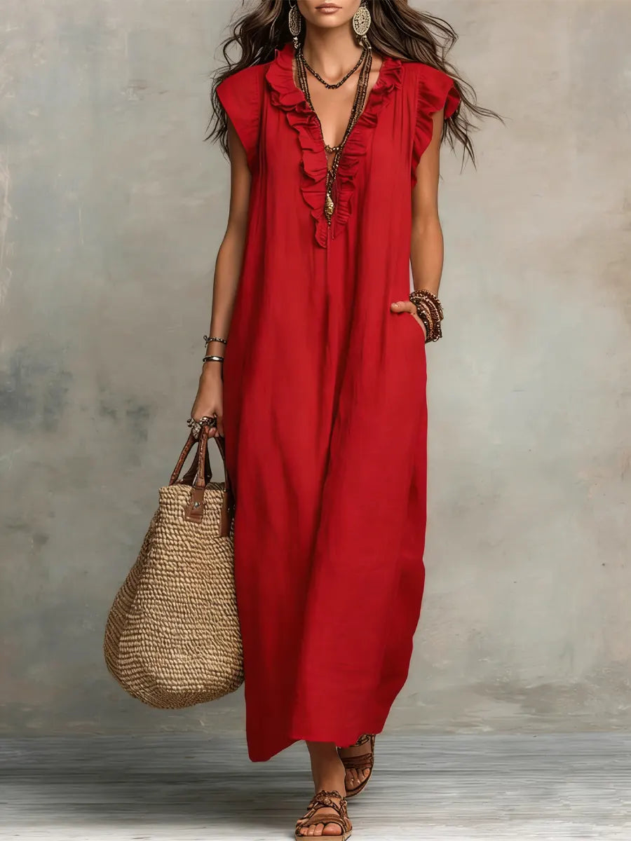 Mia | Robe Bohémienne Longue et Fluide