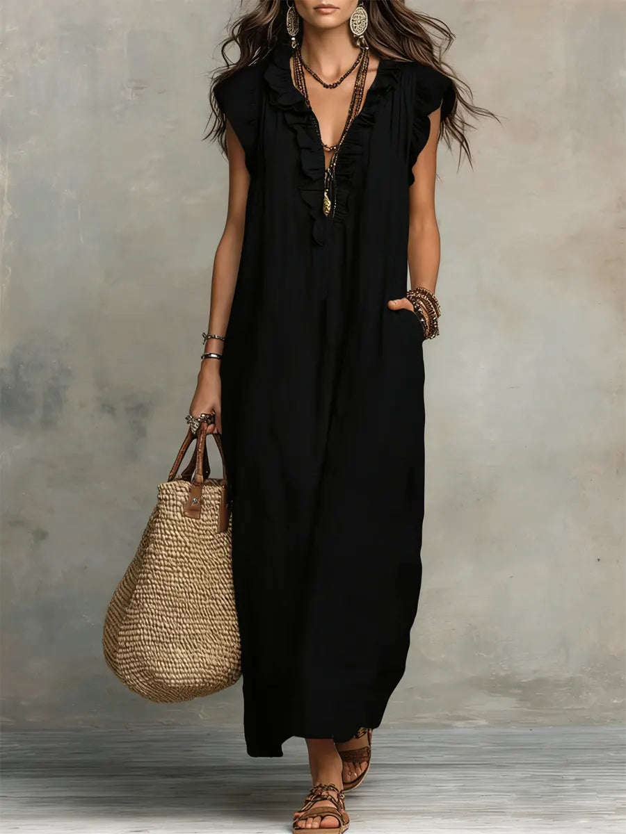 Mia | Robe Bohémienne Longue et Fluide