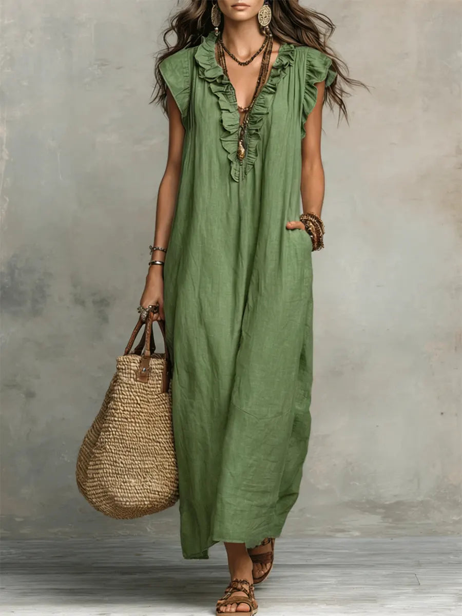 Mia | Robe Bohémienne Longue et Fluide