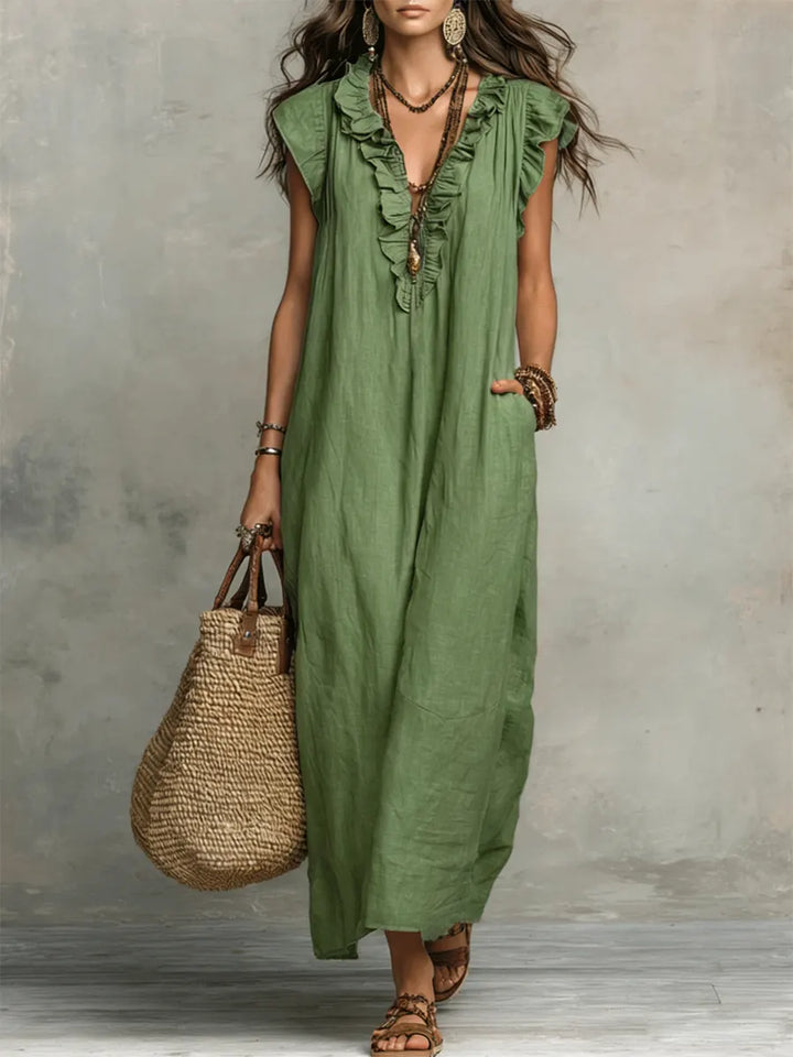 Mia | Robe Bohémienne Longue et Fluide