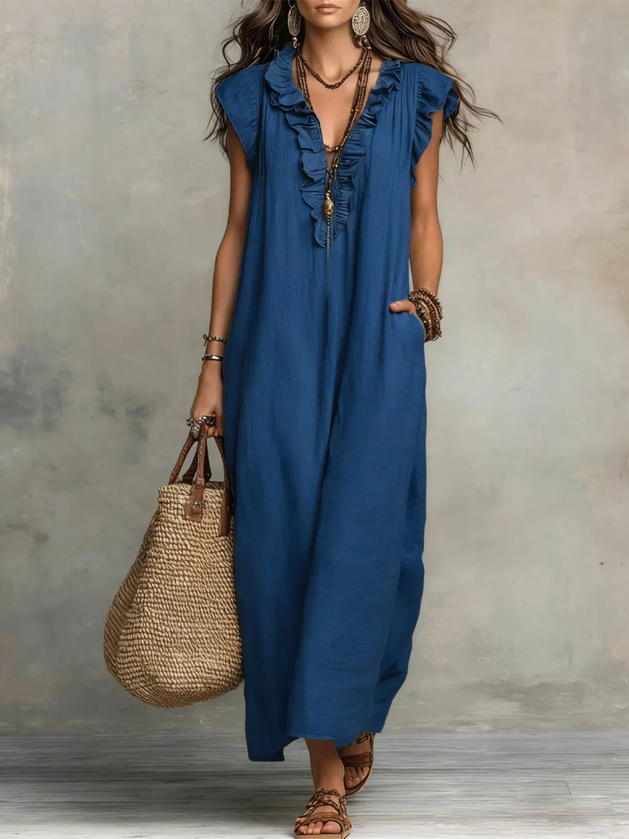 Mia | Robe Bohémienne Longue et Fluide