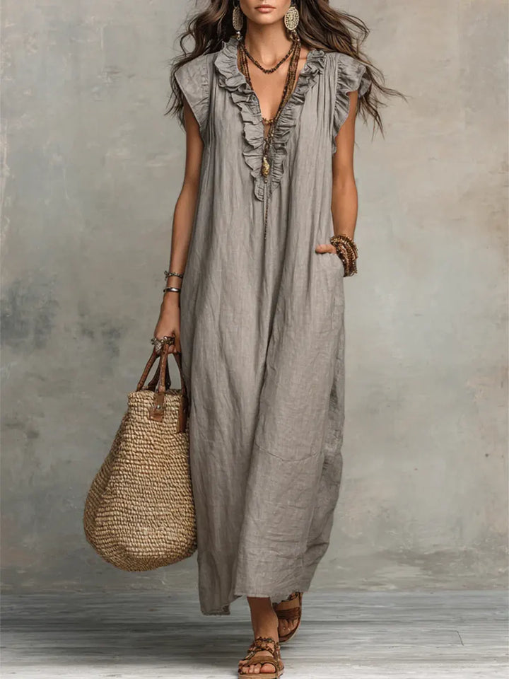 Mia | Robe Bohémienne Longue et Fluide