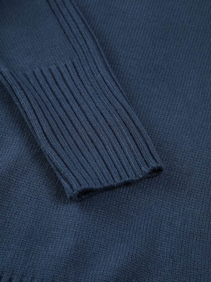 Pulchérie | Pull côtelé à col cheminée