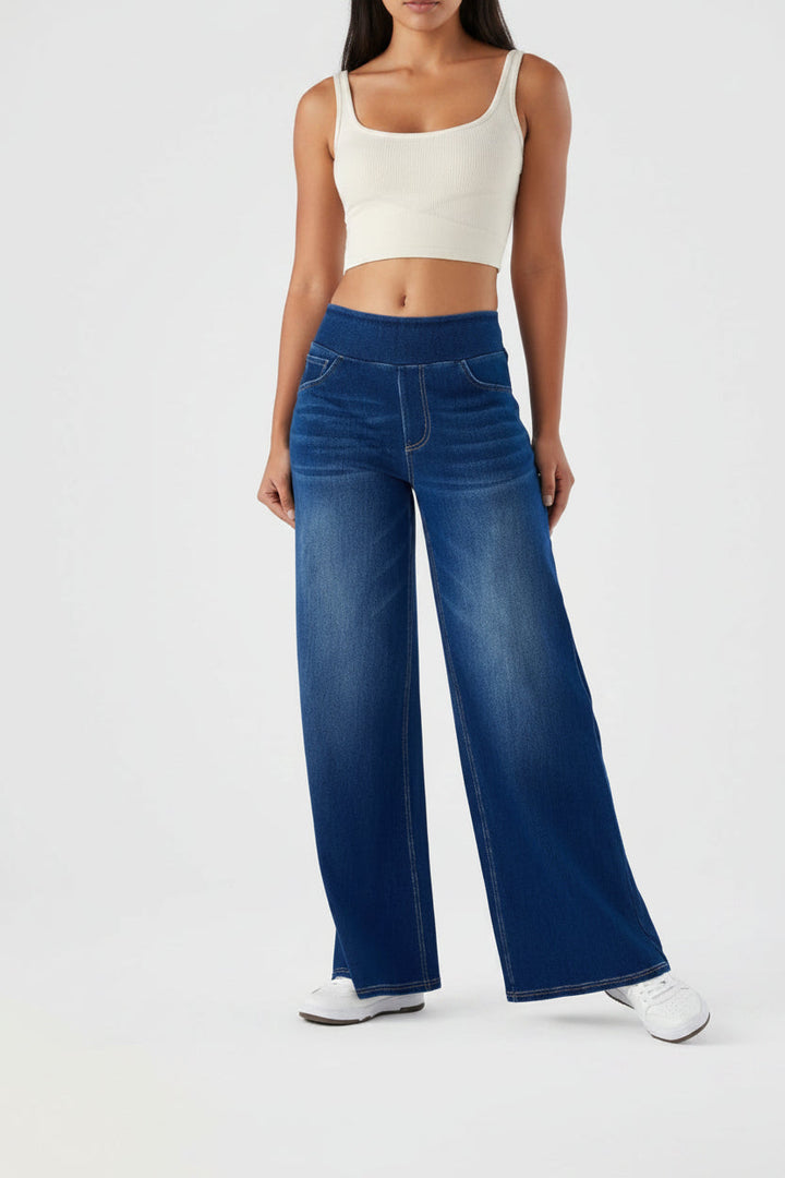 Nori | Jeans Large à Jambes Croisées Décontractés