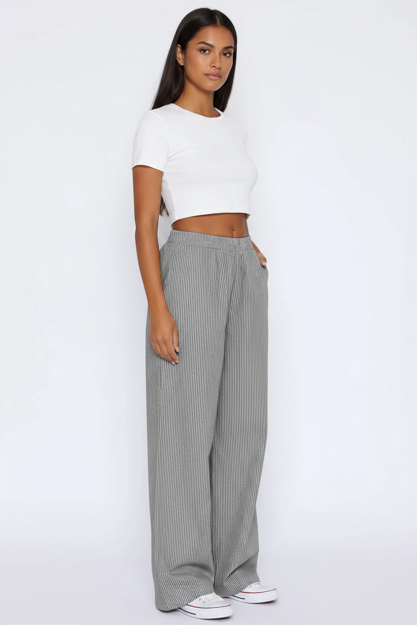 Dalissa | Pantalon Large Femme - Taille Haute et Jambes Larges