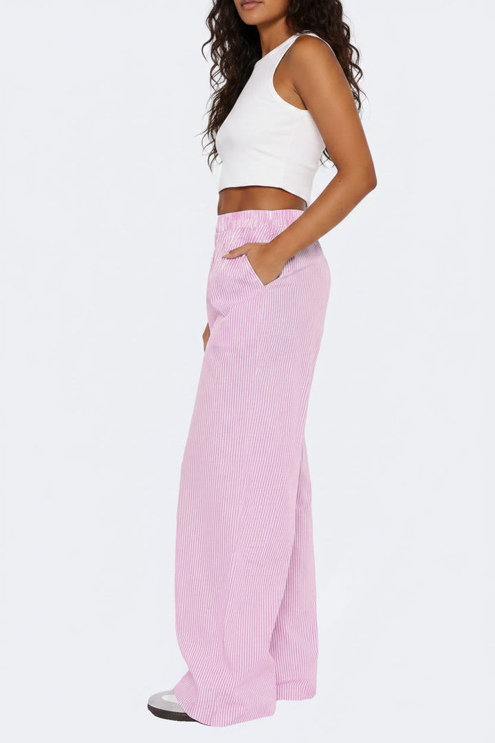 Dalissa | Pantalon Large Femme - Taille Haute et Jambes Larges