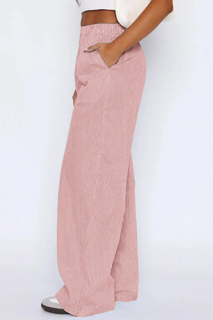 Dalissa | Pantalon Large Femme - Taille Haute et Jambes Larges